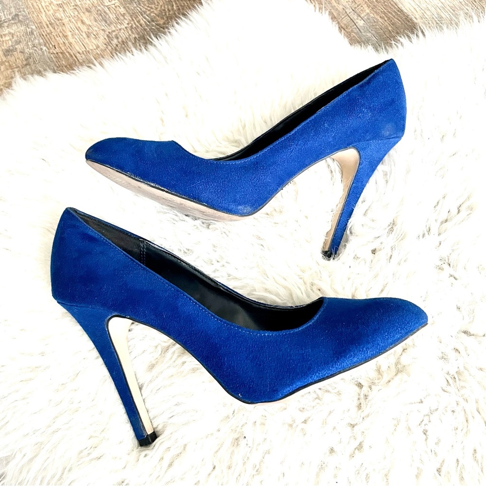 Electric Blue Rock & Republic Heels